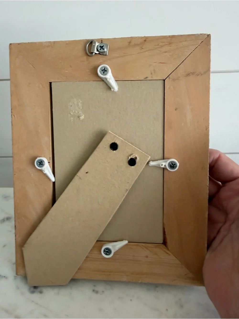 Vintage Sea Shell & Twine Picture Frame